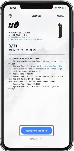 uczyw image.6ltyclnbt7o0 unc0ver如何清除越狱环境?