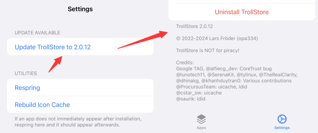 iOS16.6.1 Trollstore 巨魔又更新,有新功能上线